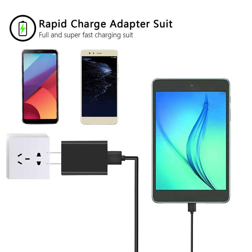 Charger for Verizon MiFi 7730L 8800L Jetpack - UL Listed MiFi 7730L 8800L Jetpack 4G LTE Mobile Hotspot WiFi USB Rapid Charger with 5FT Charging Cable Cord