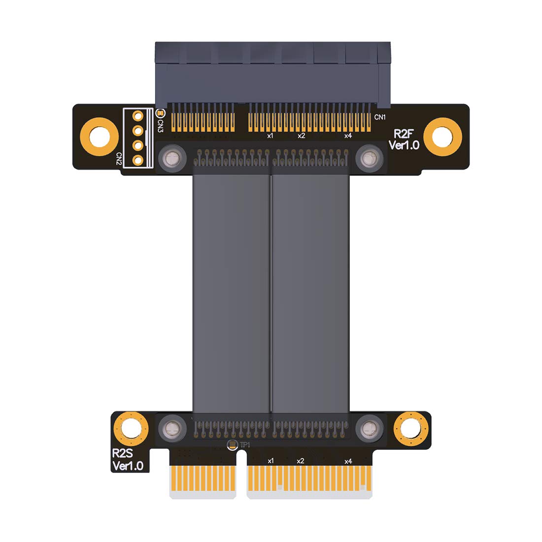 ADT-Link PCIe 3.0 x4 Male to Female Extension Cable R22SF PCI Express Gen3 Motherboard Graphics SSD RAID Extender Conversion Riser Card(5CM)