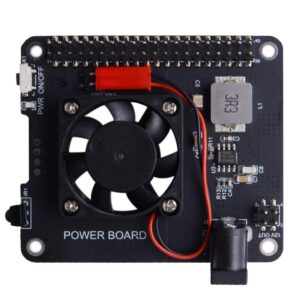 GeeekPi DockerPi Power Board for Raspberry Pi 4 Model B & Raspberry Pi 3B+, Power Supply with Safe Shutdown Auto Cooling Fan Expansion Board for Stack DockerPi Module & Raspberry Pi 2B/3B