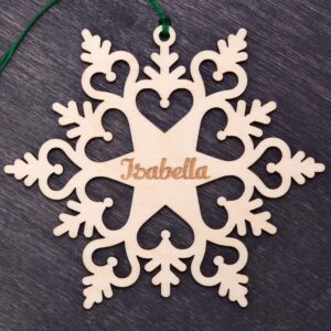 Engraved Christmas Gifts - Christmas Decorations Personalized, Wooden Christmas Decor, Xmas Ornaments, Custom Christmas Tree Ornament