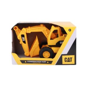 CAT Construction Toys, Construction Fleet 10" Excavator Toy – Ages 2+ Real Working Parts, Indoor/Outdoor Play, Sturdy Plastic Construction, Ideal Sand/Beach Toy