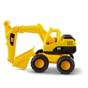 CAT Construction Toys, Construction Fleet 10" Excavator Toy – Ages 2+ Real Working Parts, Indoor/Outdoor Play, Sturdy Plastic Construction, Ideal Sand/Beach Toy