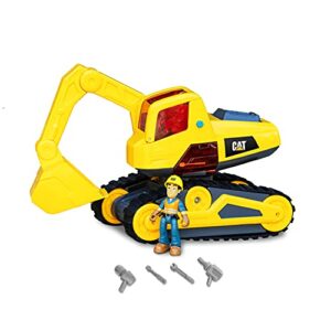 CAT Construction Toys, Power Action Crew Excavator, Light & Sound, Battery Operated, Ages 3+