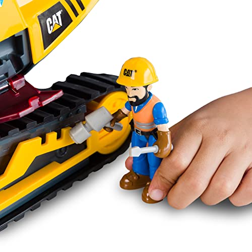 CAT Construction Toys, Power Action Crew Excavator, Light & Sound, Battery Operated, Ages 3+