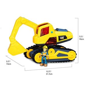 CAT Construction Toys, Power Action Crew Excavator, Light & Sound, Battery Operated, Ages 3+