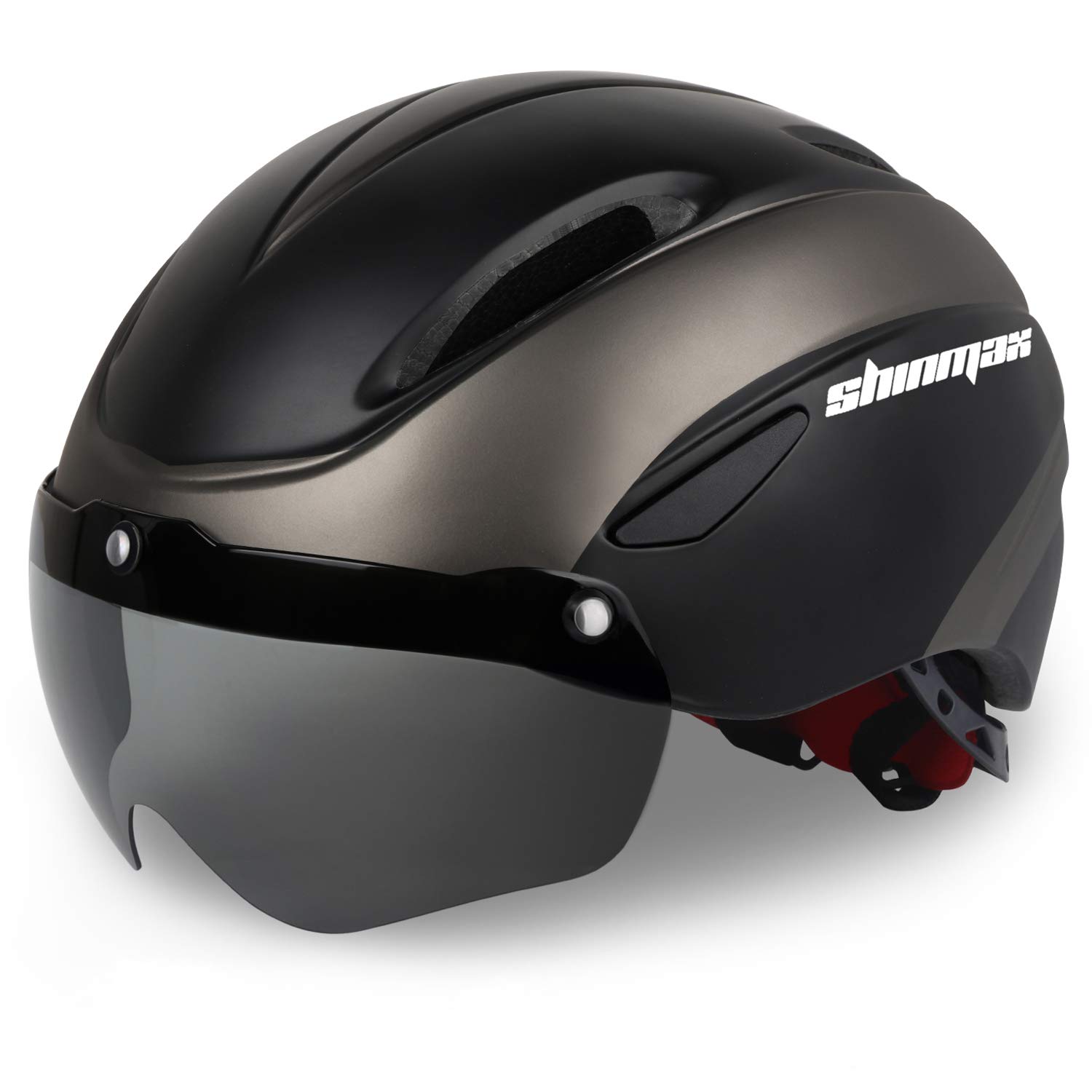 Shinmax Bike Helmet for Men Women, Bicycle Helmet with Detachable Magnetic Goggles for Adult Road Biking Mountain Cycling Helmet (BC-001)