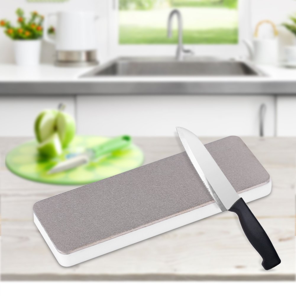 Mini Double Sided Sharpening Stone ArtificialCeramic Whetstone Knife Sharpener Tool for Home Kitchen