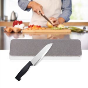 Mini Double Sided Sharpening Stone ArtificialCeramic Whetstone Knife Sharpener Tool for Home Kitchen