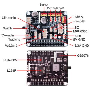 Adeept RaspClaws Hexapod Spider Robot Kit for Raspberry Pi 4 3 Model B+ B, STEAM Crawling Robot, OpenCV Target Tracking, Video Transmission, Raspberry Pi Robot with PDF Manual