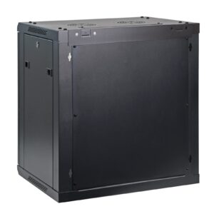 AEONS 12U Professional Wall Mount Network Server Cabinet Enclosure 19-Inch Server Network Rack 16-Inches Deep Black