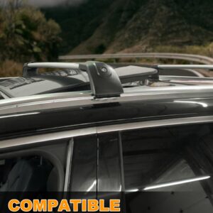 Snailfly Adjustable Cross Bars Roof Rack Luggage Carrier Fit for Ford Edge 2015-2024