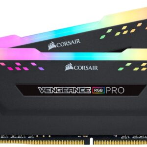 Corsair VENGEANCE RGB PRO DDR4 16GB (2x8GB) 3600MHz CL18 Intel XMP 2.0 iCUE Compatible Computer Memory - Black (CMW16GX4M2D3600C18)