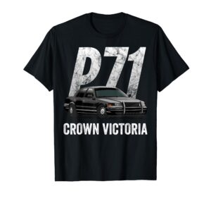 police car crown victoria interceptor p71 shirt t-shirt