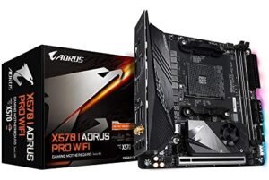 gigabyte x570 i aorus pro wi-fi (amd ryzen 3000/x570/mini-itx/pcie4.0/ddr4/usb 3.1/realtek alc1220-vb/displayport 1.4/2xhdmi 2.0b/rgb fusion 2.0/gaming motherboard)