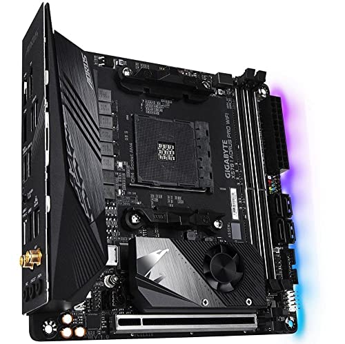 GIGABYTE X570 I AORUS Pro Wi-Fi (AMD Ryzen 3000/X570/Mini-Itx/PCIe4.0/DDR4/USB 3.1/Realtek ALC1220-Vb/DisplayPort 1.4/2xHDMI 2.0B/RGB Fusion 2.0/Gaming Motherboard)