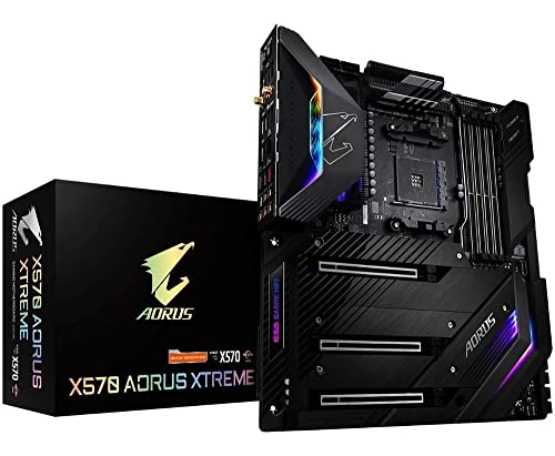 GIGABYTE X570 AORUS Xtreme (AMD Ryzen 5000/X570/E-ATX/PCIe4.0/DDR4/Aqantia 10GbE LAN/RGB Fusion 2.0/Fins-Array Heatsink/3xM.2 Thermal Guard/USB3.1/Gaming Motherboard)