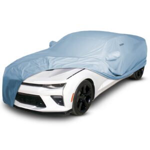 iCarCover Fits: [Chevy Camaro] 2016-2022 Premium Full Car Cover Waterproof All Weather Resistant Custom Outdoor Indoor Sun Snow Storm Protection Form-Fit Padded Cover with Straps