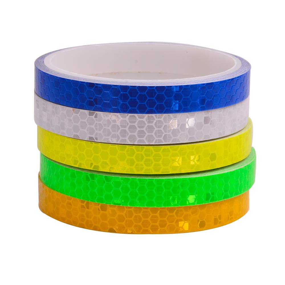 Reflective Tape Green 0.5"X10'-Waterproof Self-Adhesive Trailer Reflector Tape-Reflective Tape for Trucks,Trailers,Cars.Warning Caution Conspicuity Tape