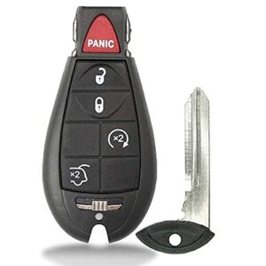 1 new keyless entry 5 buttons remote start car key fob fobik remote fobik m3n5wy783x iyz-c01c for commander and grand cherokee