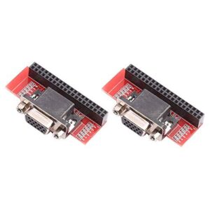 devmo 2pcs vga666 adapter board dpi dtoverlays module compatible with raspberry pi 3b / 2b / b+ / a+