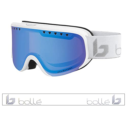 Bollé Women's Scarlett Cylindrical Snow Goggle - White Matte Silver Corp | Phantom+