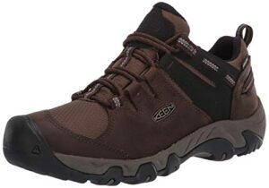 keen men's steens wp hiking shoe, brown, 9.5