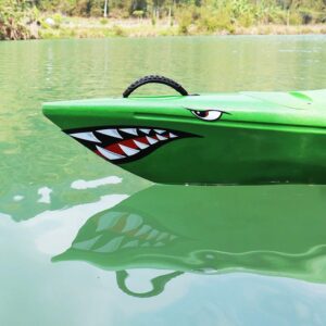 TENSPAL Shark Teeth Mouth Decals Sticker Kayak Boat Fishing Canoe Graphics Car Truck Reflective Graphics Accessories 2 Pcs