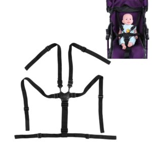 holder replacement safety security belts stroller children pushchair rotating protection adjustable high chair straps universal baby 5 point harness belt for wooden highchair pram
