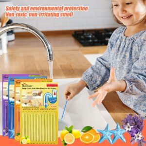 Drain Sticks Drain Stix Drainstix Drain Cleaner Sticks for Drains Drain Cleaner Sticks for Clogs Remover Eliminating Smelly Odor Sink Disposable Drain Stix As Seen On TV