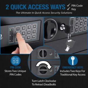 Barska Digital Electronic Keypad Lock Wall Mount Key Cabinet Safe - Ideal for Home Hotels Schools & Businesses