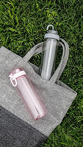 Ello Cooper BPA-Free Tritan Plastic Water Bottle with Silicone Straw, 28 oz (Pink Cashmere)