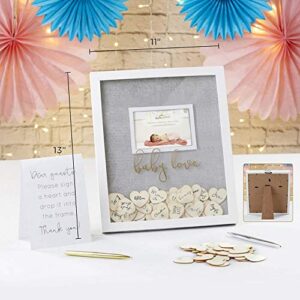 Kate Aspen Baby Shower Guest Book Frame Guestbook Alternative, One Size, Gold