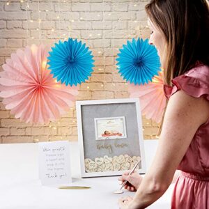 Kate Aspen Baby Shower Guest Book Frame Guestbook Alternative, One Size, Gold