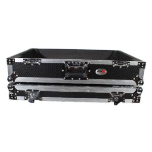 ProX XS-PRIME4 W ATA Flight Case For Denon PRIME 4 DJ Controller with 1U Rack Space and Wheels