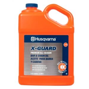 Husqvarana (2) Genuine OEM 1 Gallon X-Guard Premium Chainsaw Bar & Chain Low Temp Oil