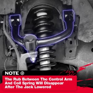 KSP 2-4inch Upper Control Arms Compatible with Ford F-150, Suspension Kits Tubular Black Arms Alignment Lift 2 to 4” for 2004-2020 F150, Replacement Factory/Stock Suspension Arms, 2nd Generation