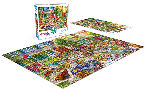 Buffalo Games - Aimee Stewart - Yard Sale - 1000 Piece Jigsaw Puzzle, Multi