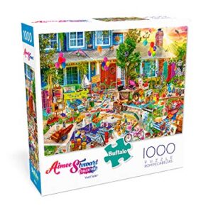 Buffalo Games - Aimee Stewart - Yard Sale - 1000 Piece Jigsaw Puzzle, Multi