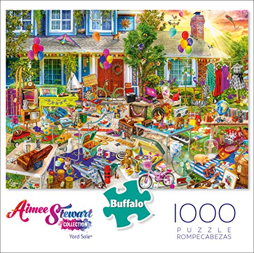 Buffalo Games - Aimee Stewart - Yard Sale - 1000 Piece Jigsaw Puzzle, Multi