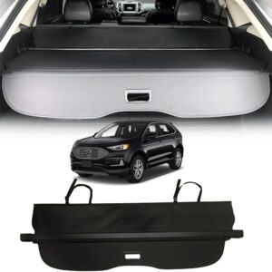 carormoke retractable cargo cover compatible with 2015-2023 ford edge trunk cover black (upgrade version : including a small flap)