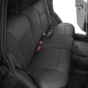 Rough Country Neoprene Seat Covers for 1997-2001 Jeep Cherokee XJ - 91022, Black, Front/Rear