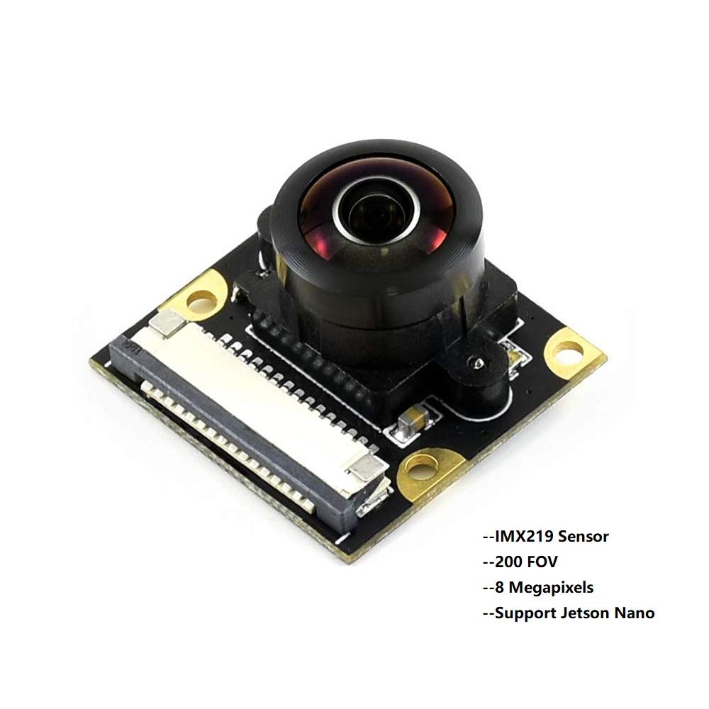 IMX219-200 Camera for Jetson Nano Developer Kit 8MP Camera Module with IMX219 Sensor 3280 × 2464 Resolution 200 Degree Wide Angle of View Suits for AI Projects