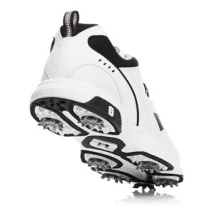 FootJoy Men's Sneaker Golf Shoes, White/Black, 9