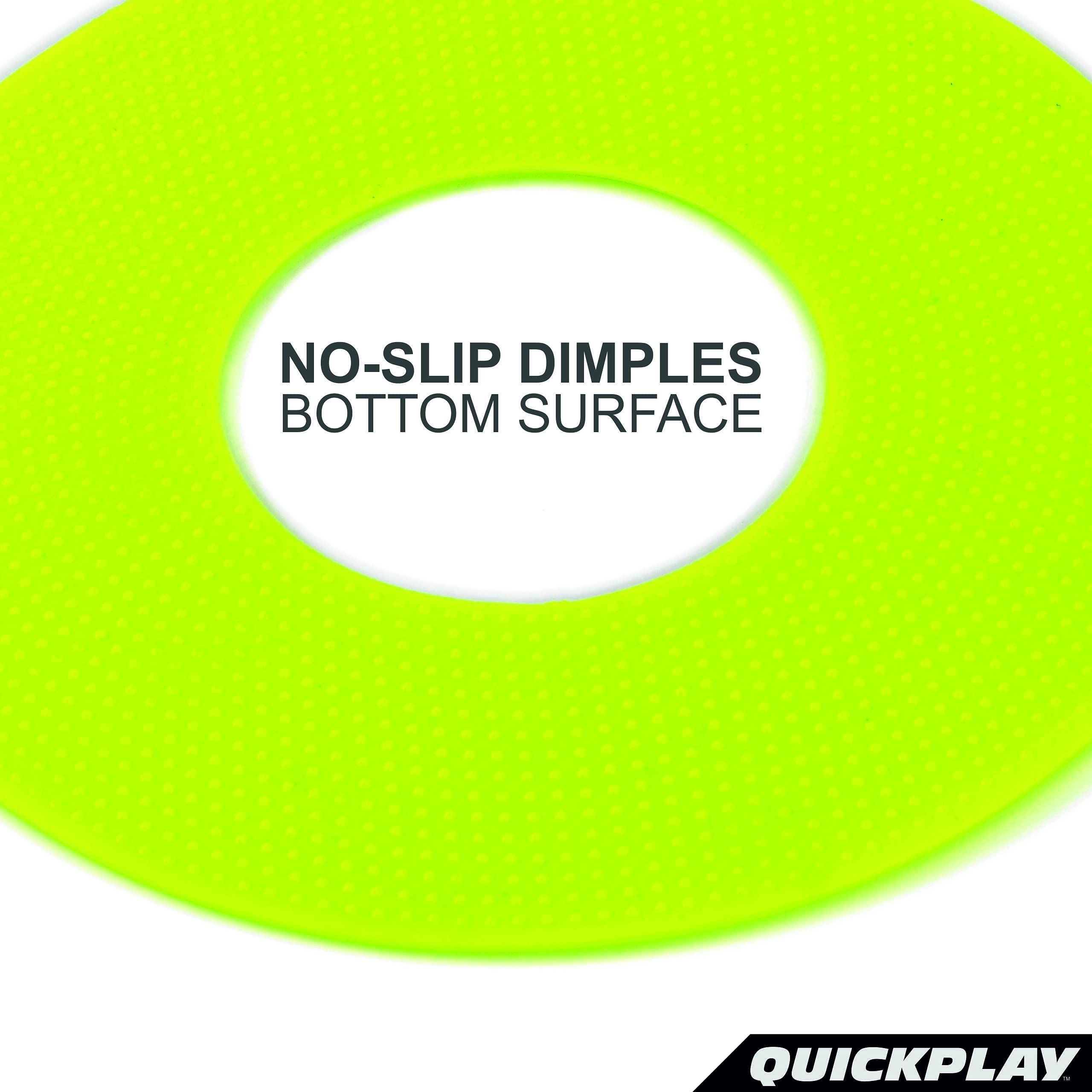 QUICKPLAY PRO Quick-Pick Flat Markers The Original Flat Field Cone! Easy Carry Spot Markers (Set of 10) (Multi-Colored)