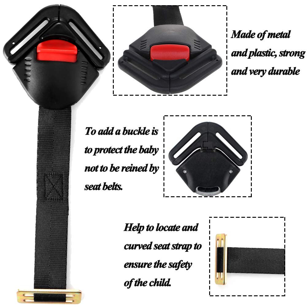 Child Car Seat Toddler Harness Clip Fixed Lock Buckle 5 Point Adjustable Strap for Stroller High Chair Pram Buggy Kid Pushchair