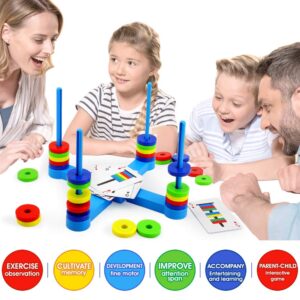 VATOS Board Magnetic Kids Game, Matching Game for Kids Age 3 4 5 6 7 8, Fun STEM Science Toy for Children Boys & Girls Gift