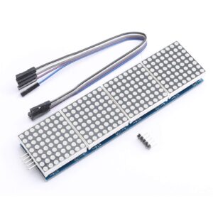 devmo max7219 dot led matrix mcu control led display module compatible with ar-duino raspberry pi microcontroller with 5pin line