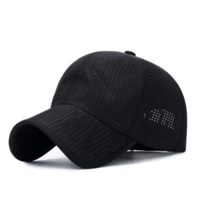 XibeiTrade Plain Breathable Quick Drying Baseball Cap Mesh Sun Hat for Baseball Golf Fishing Outdoor Hats (Sky Blue)