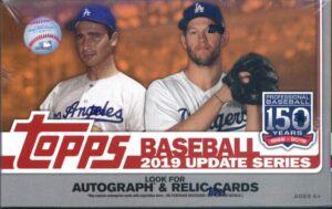 update baseball retail box (24 packs/16 cards: 1 perennial all stars insert) l8