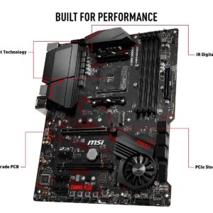 MSI MPG X570 GAMING PLUS Motherboard (AMD AM4, PCIe 4.0, DDR4, SATA 6Gb/s, M.2, USB 3.2 Gen 2, HDMI, ATX)